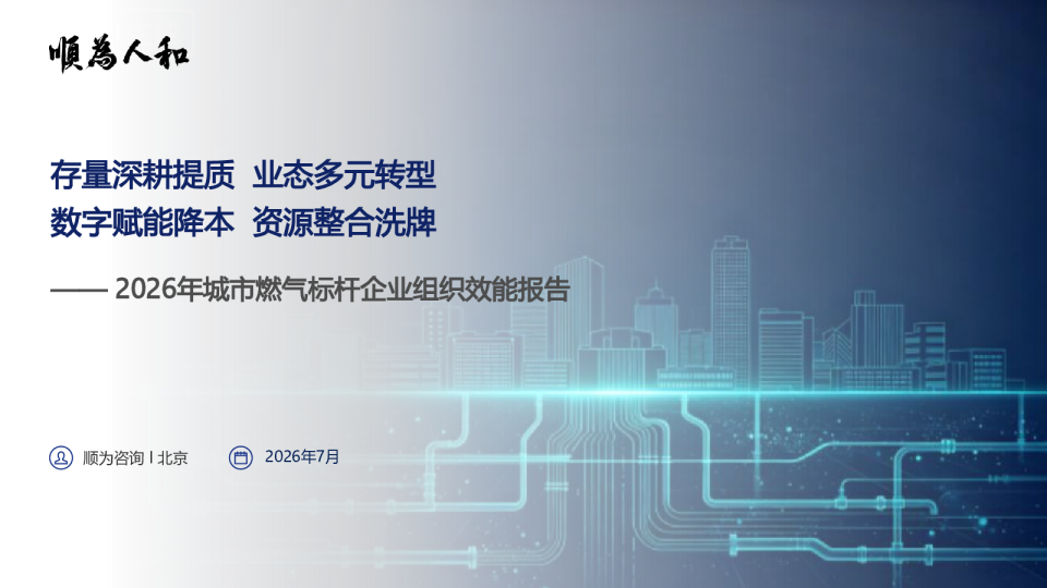 2026城市燃气标杆企业织效能报告
