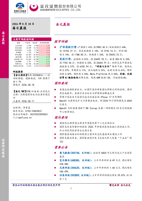 金元晨报