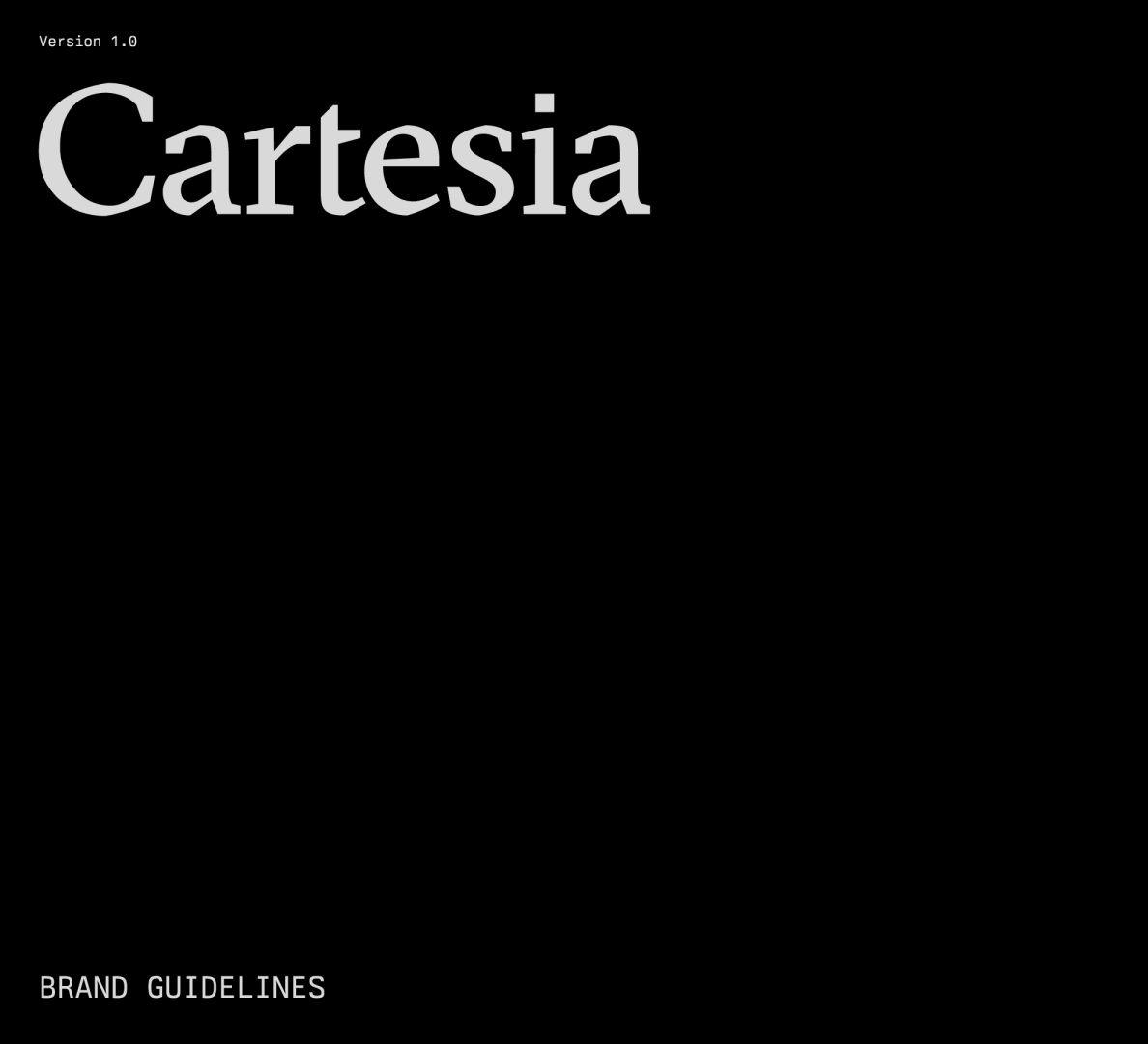 科技公司Cartesia品牌VI手册【视觉设计】