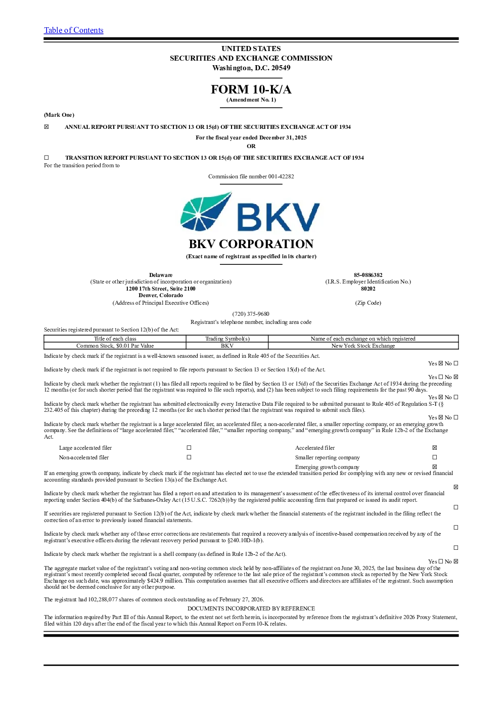 BKV 2025年度报告