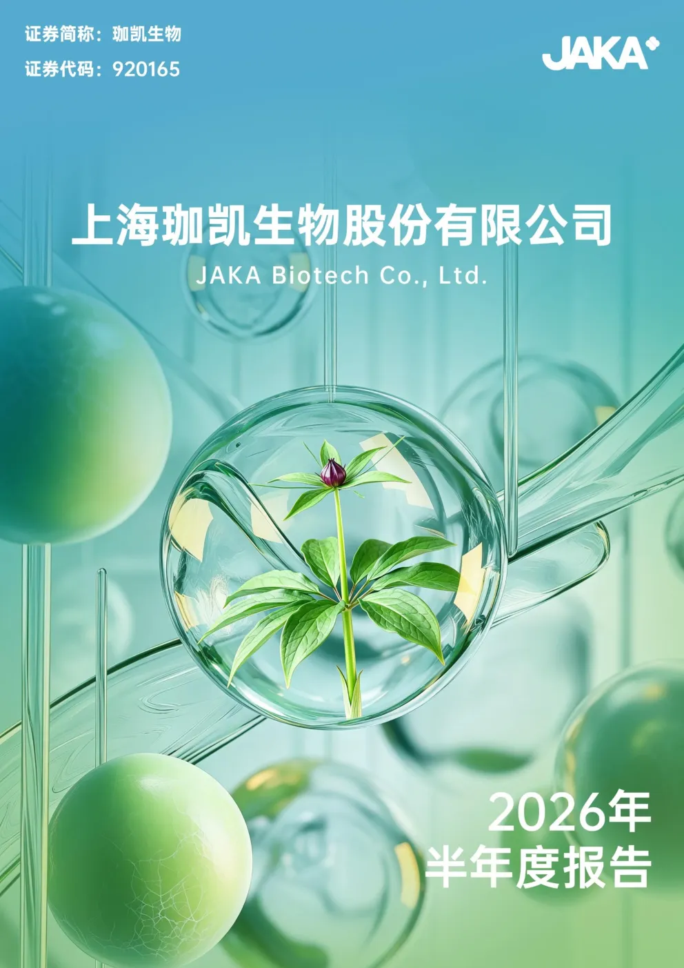 珈凯生物：2026年半年度报告