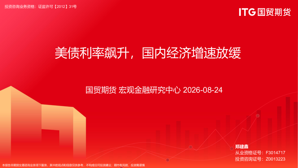 美债利率飙升，国内经济增速放缓