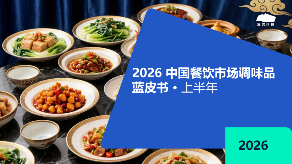 2026中国餐饮市场调味品蓝皮书上半年