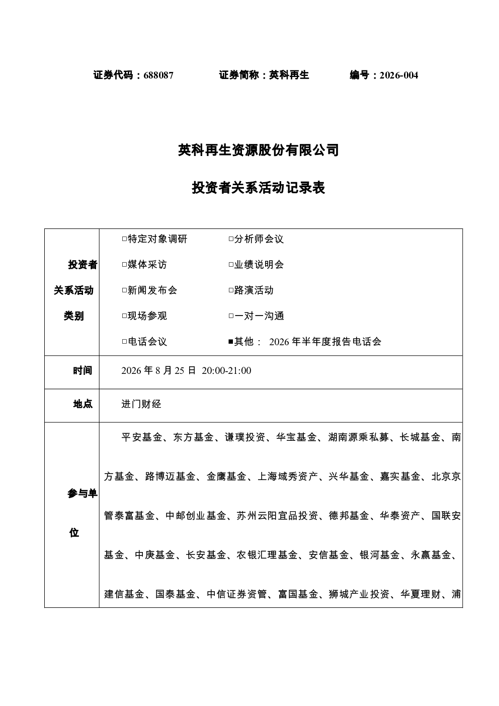 688087 英科再生