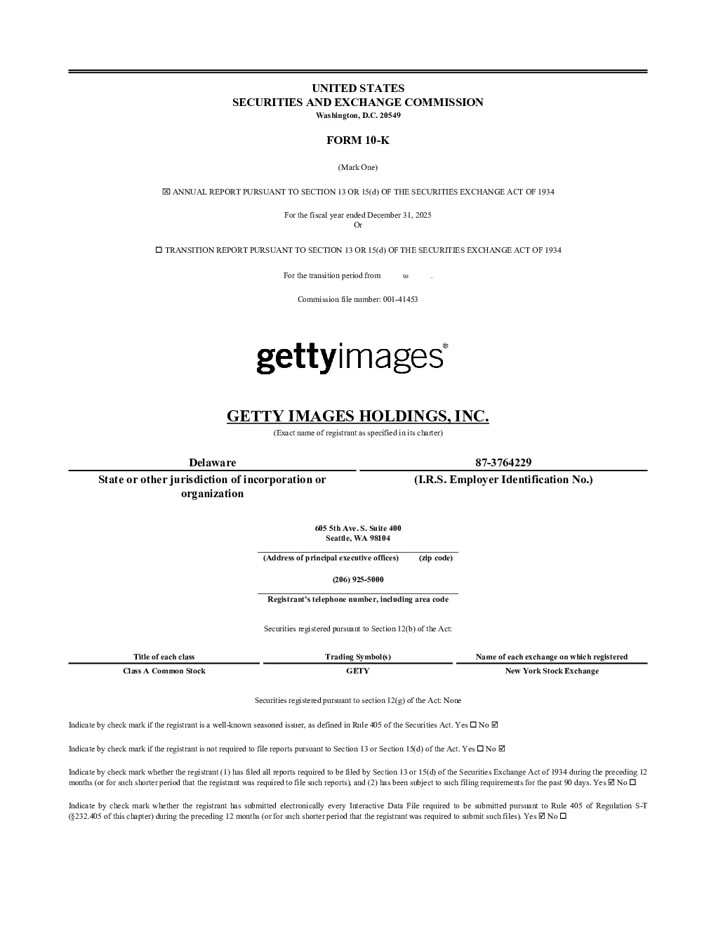 Getty Images 2025年度报告