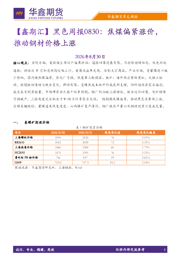 华鑫期货贵金属早报