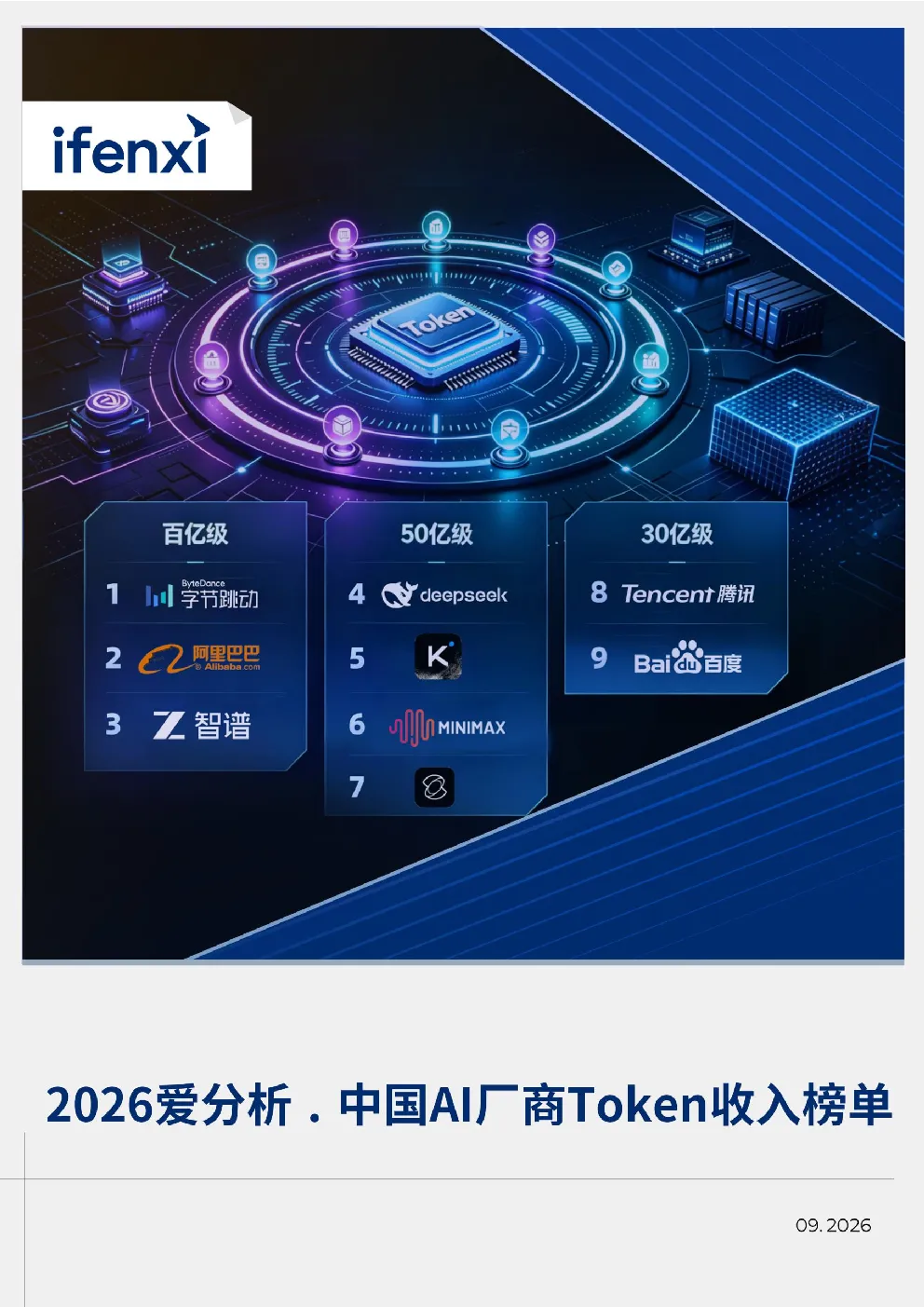 2026爱分析·中国AI厂商Token收入榜单