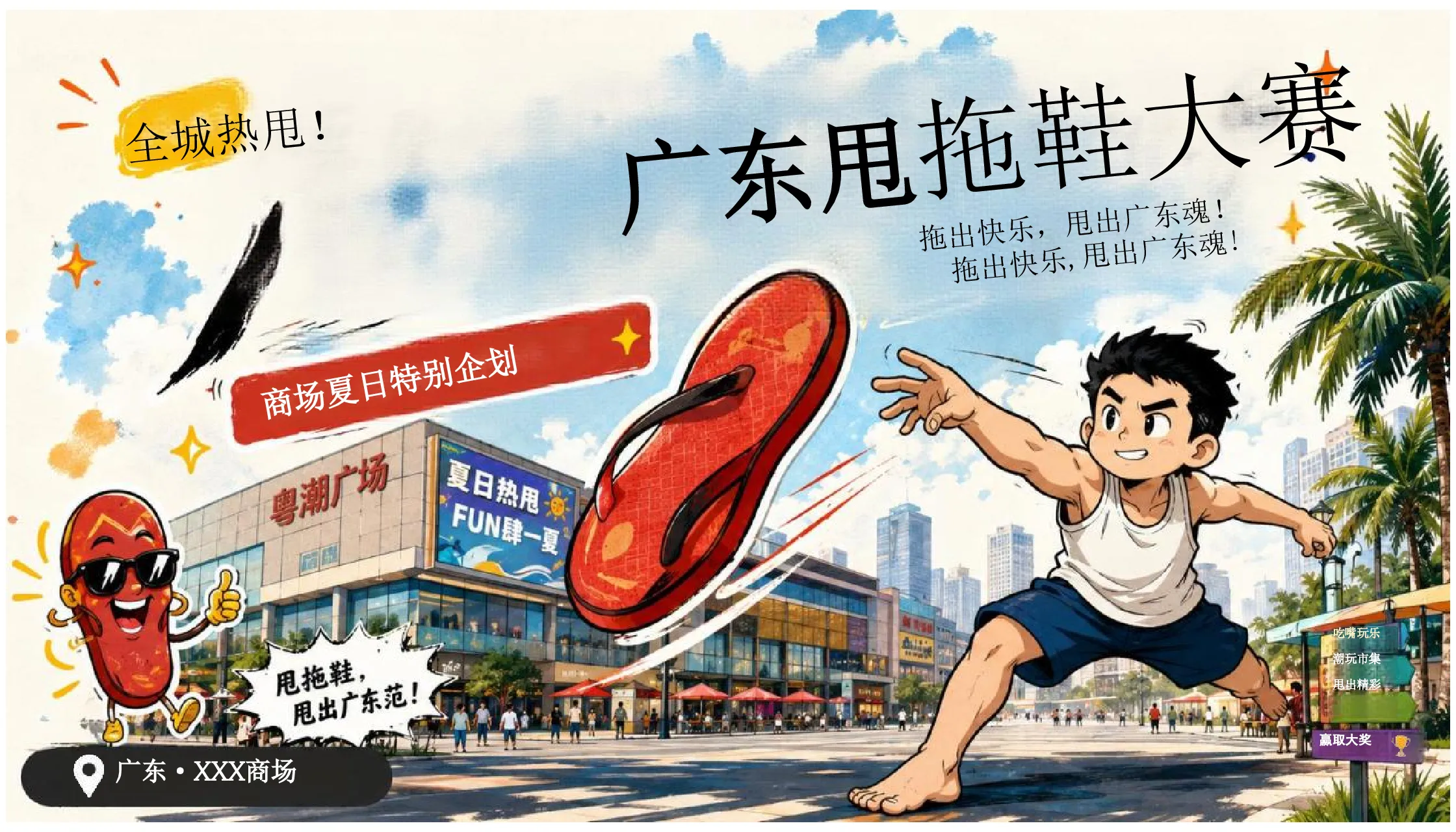 2026商场创意网红广东甩拖鞋趣大赛活动策划方案【创意活动】