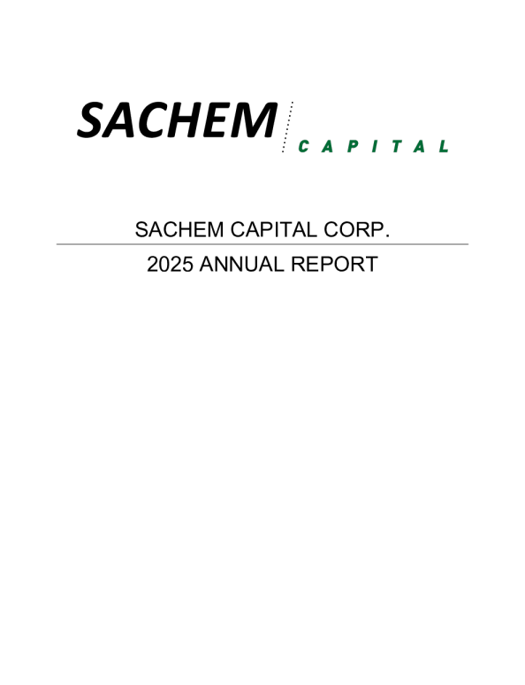 Sachem Capital Corp. 2025年度报告