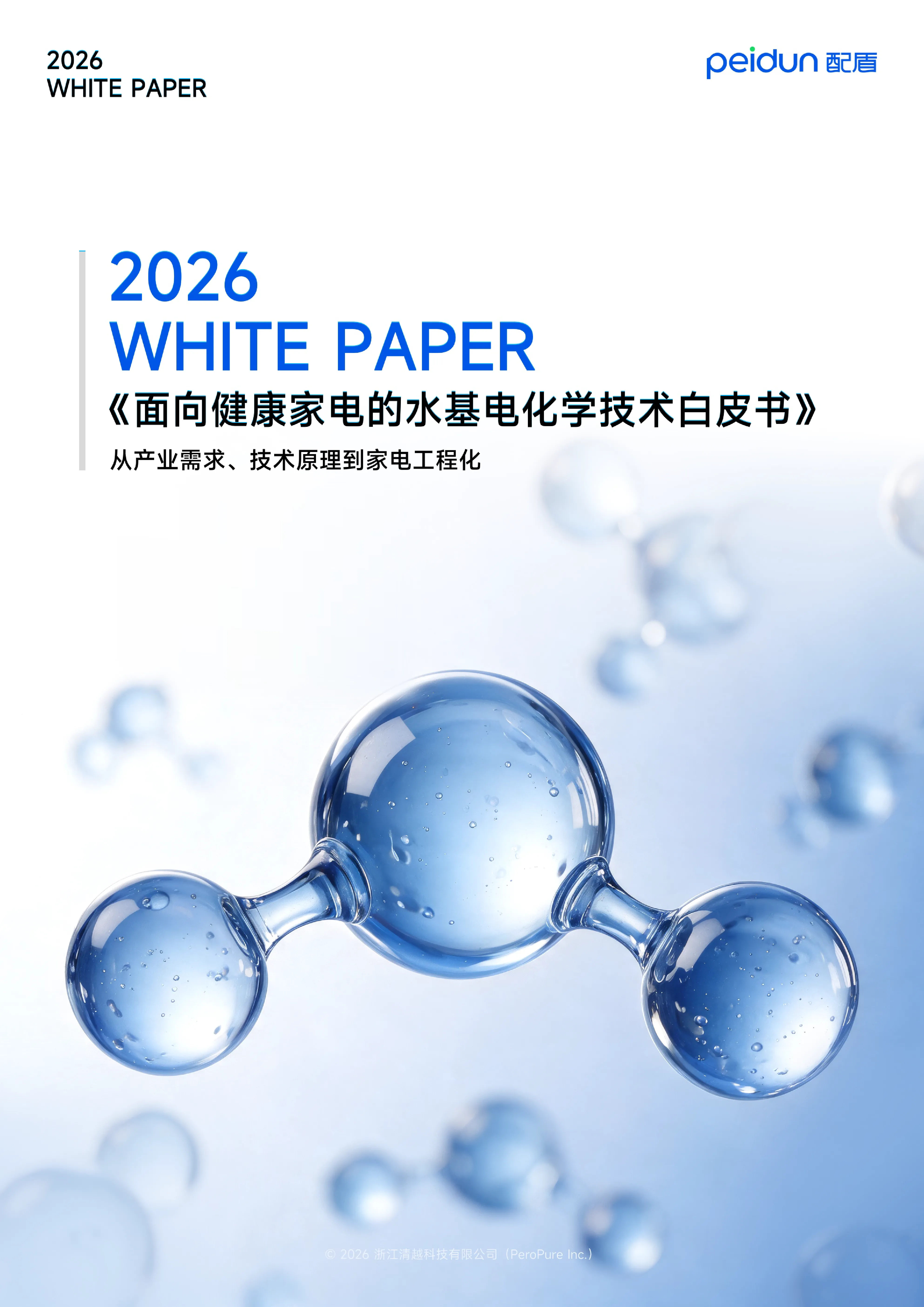 面向健康家电的水基电化学技术白皮书