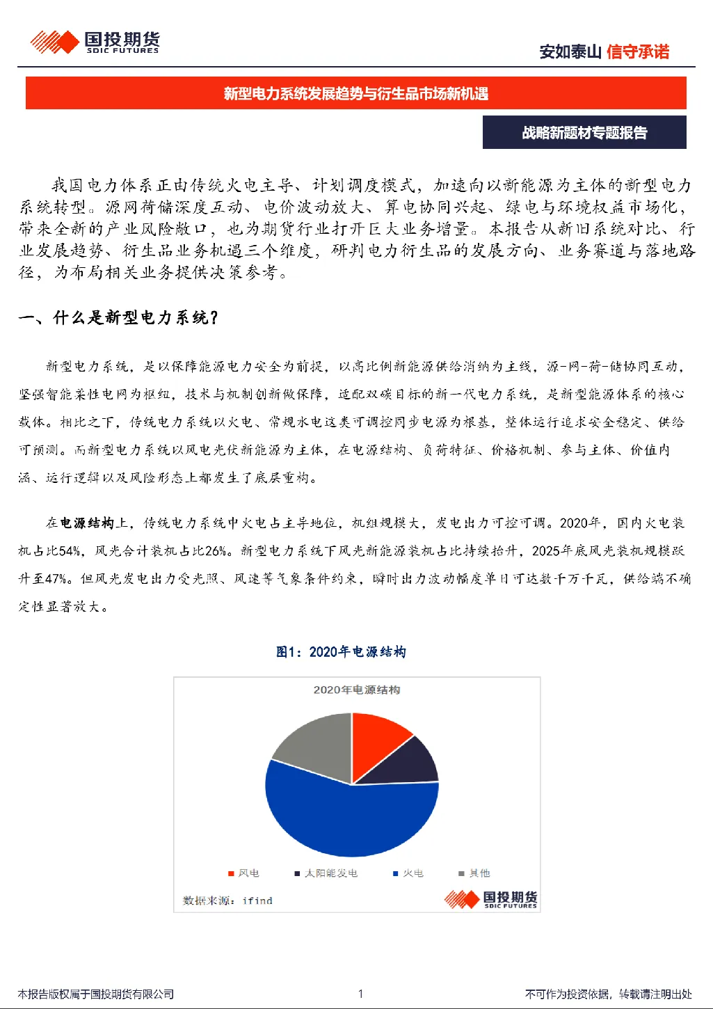 战略新题材专题报告：新型电力系统发展趋势与衍生品市场新机遇