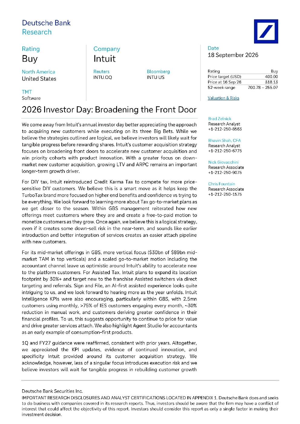 Intuit 2026投资者日：拓展入口的战略路径与增长潜力解析