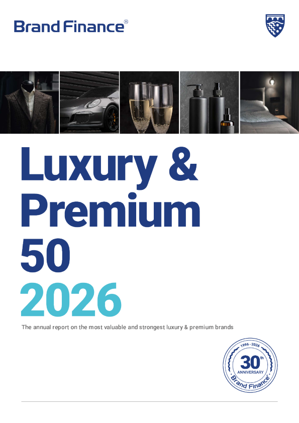 2026年全球高端奢侈品牌价值50强年度报告