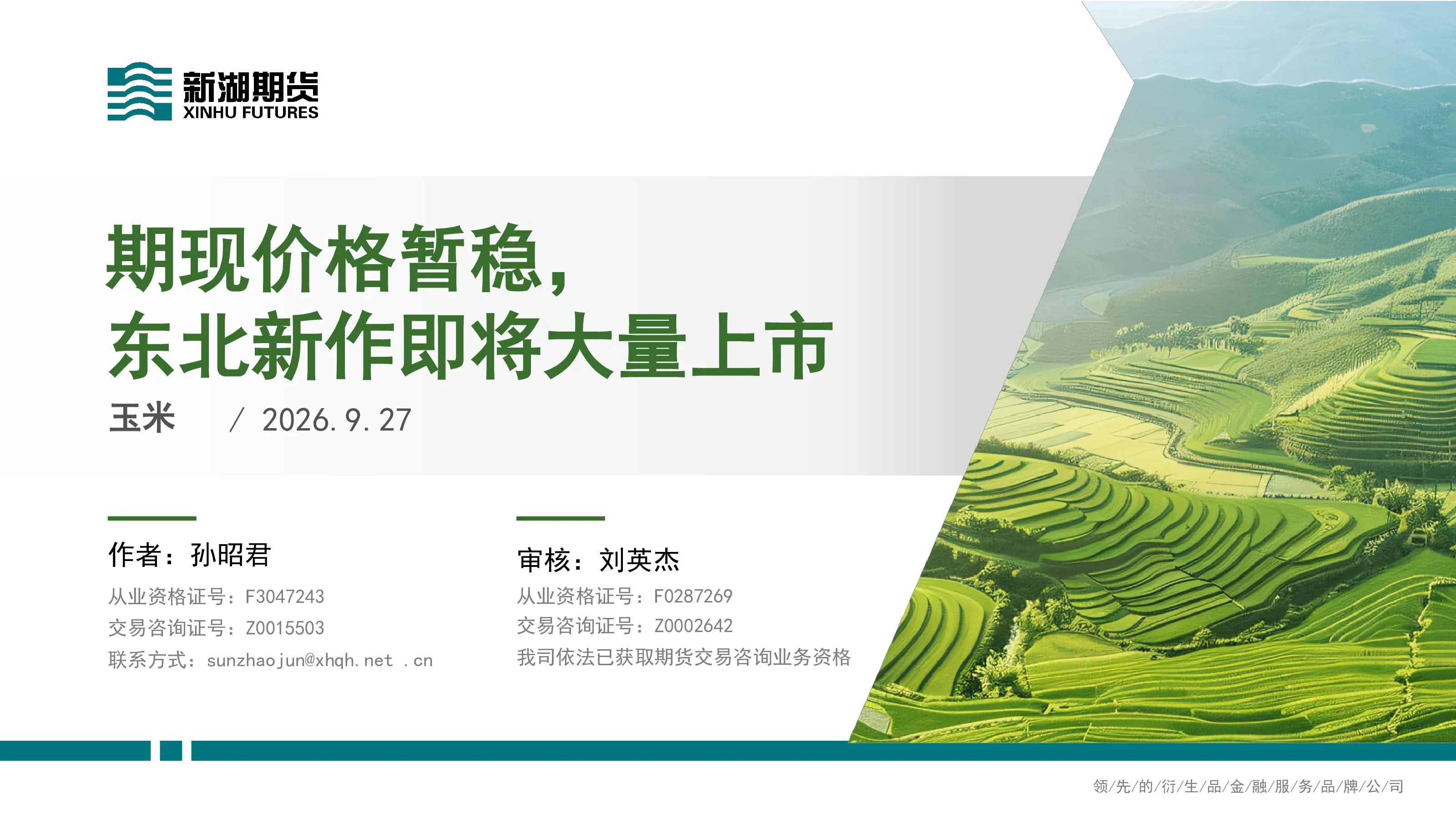 玉米：期现价格暂稳，东北新作即将大量上市