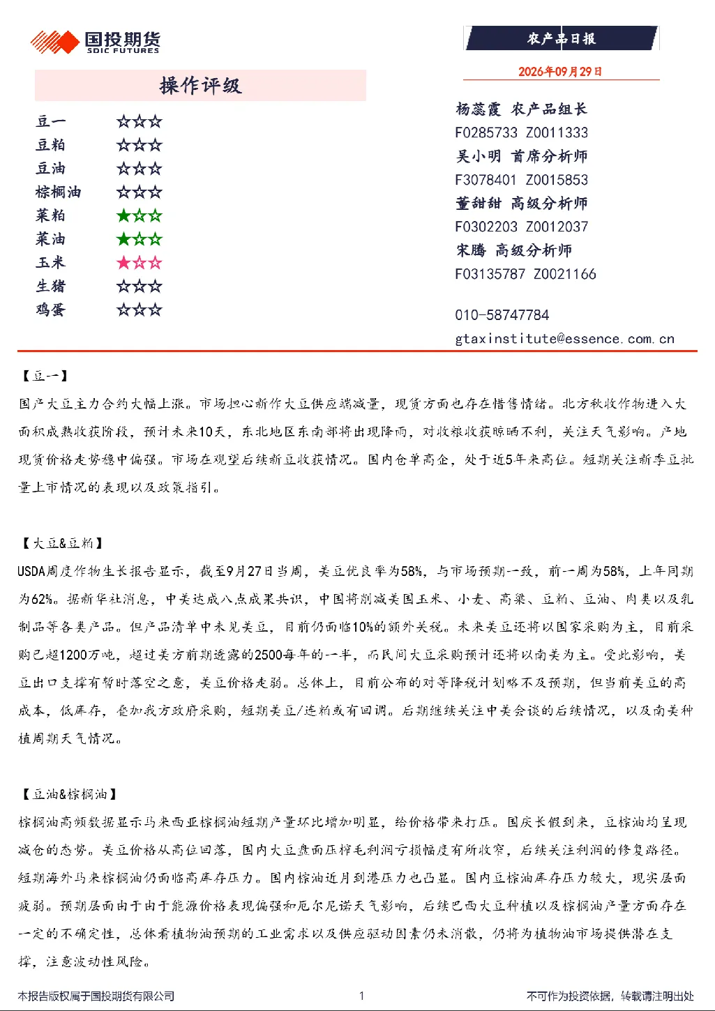农产品日报