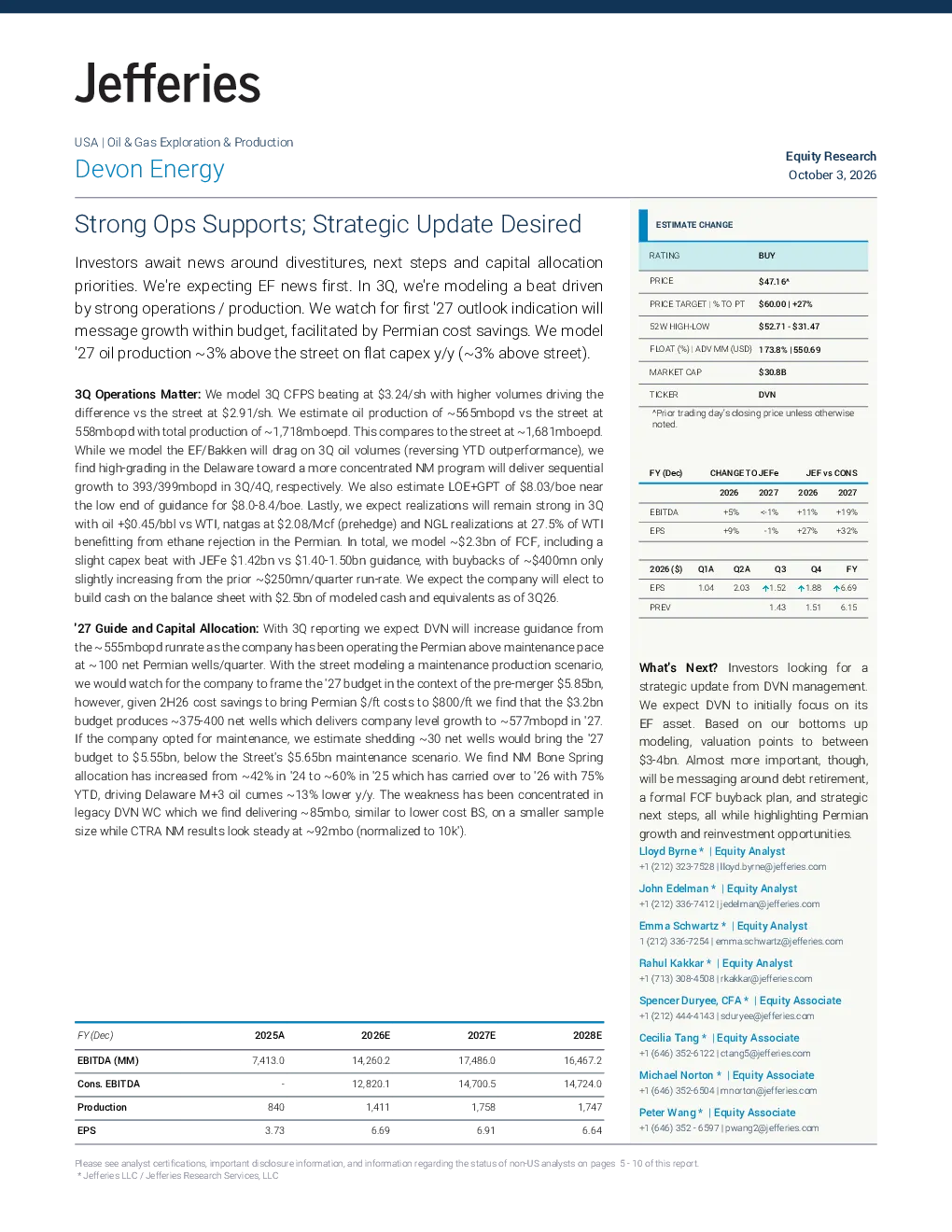 Devon Energy研究：强劲运营支撑，期待战略更新