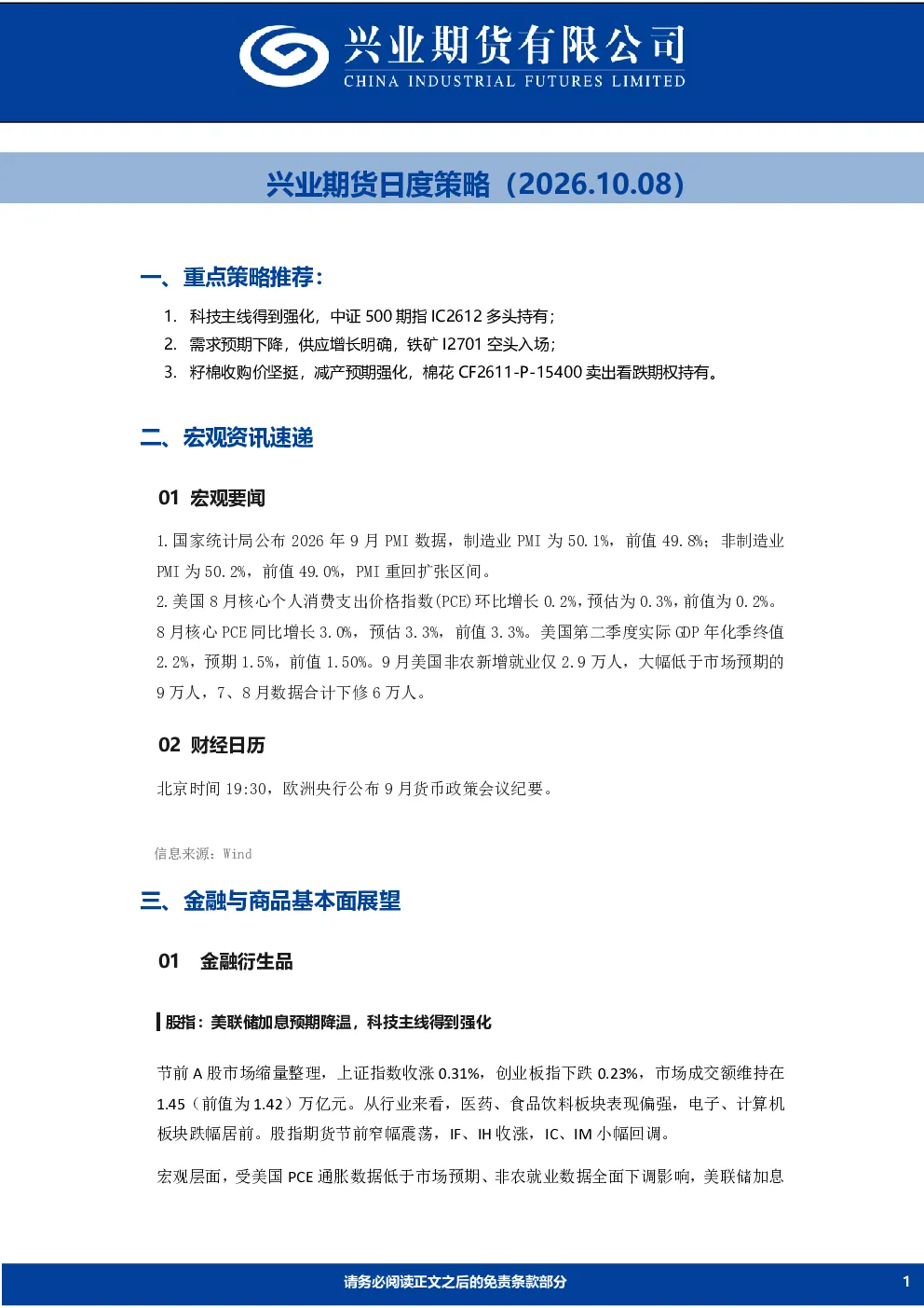 日度策略