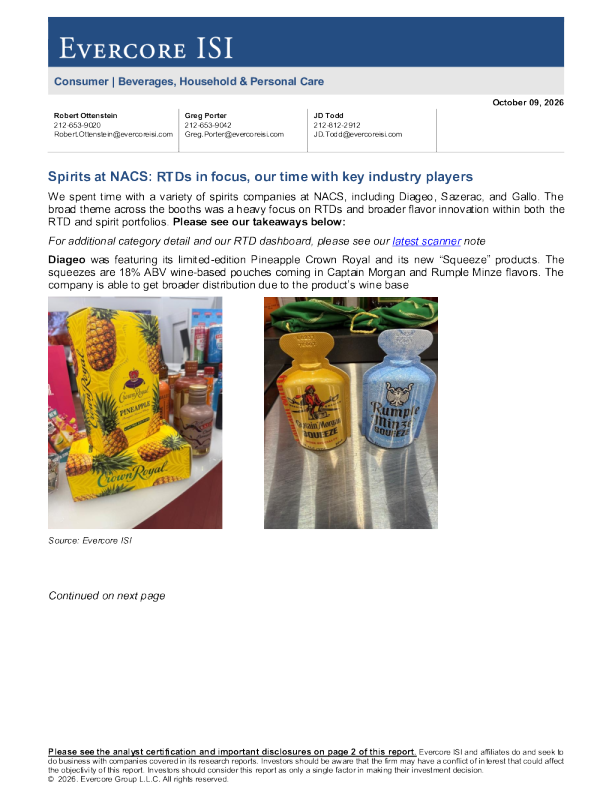 NACS展会上的烈酒：即饮饮料（RTDs）成焦点，我们与行业核心参与者的交流心得