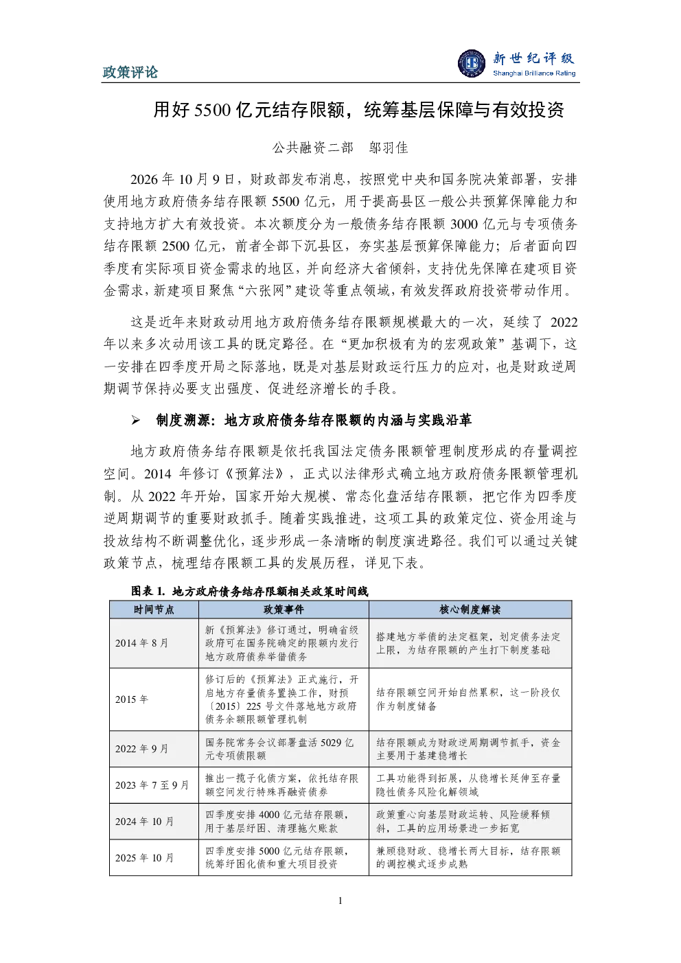 用好5500亿元结存限额，统筹基层保障与有效投资