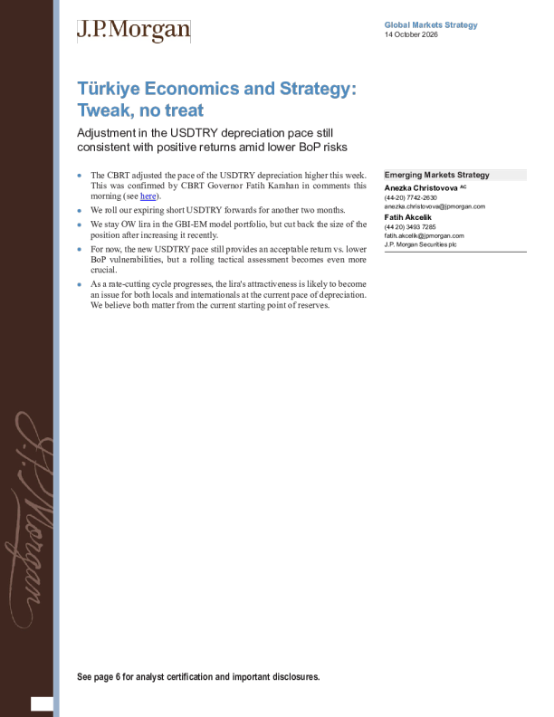 土耳其经济与战略：微调，不妥协