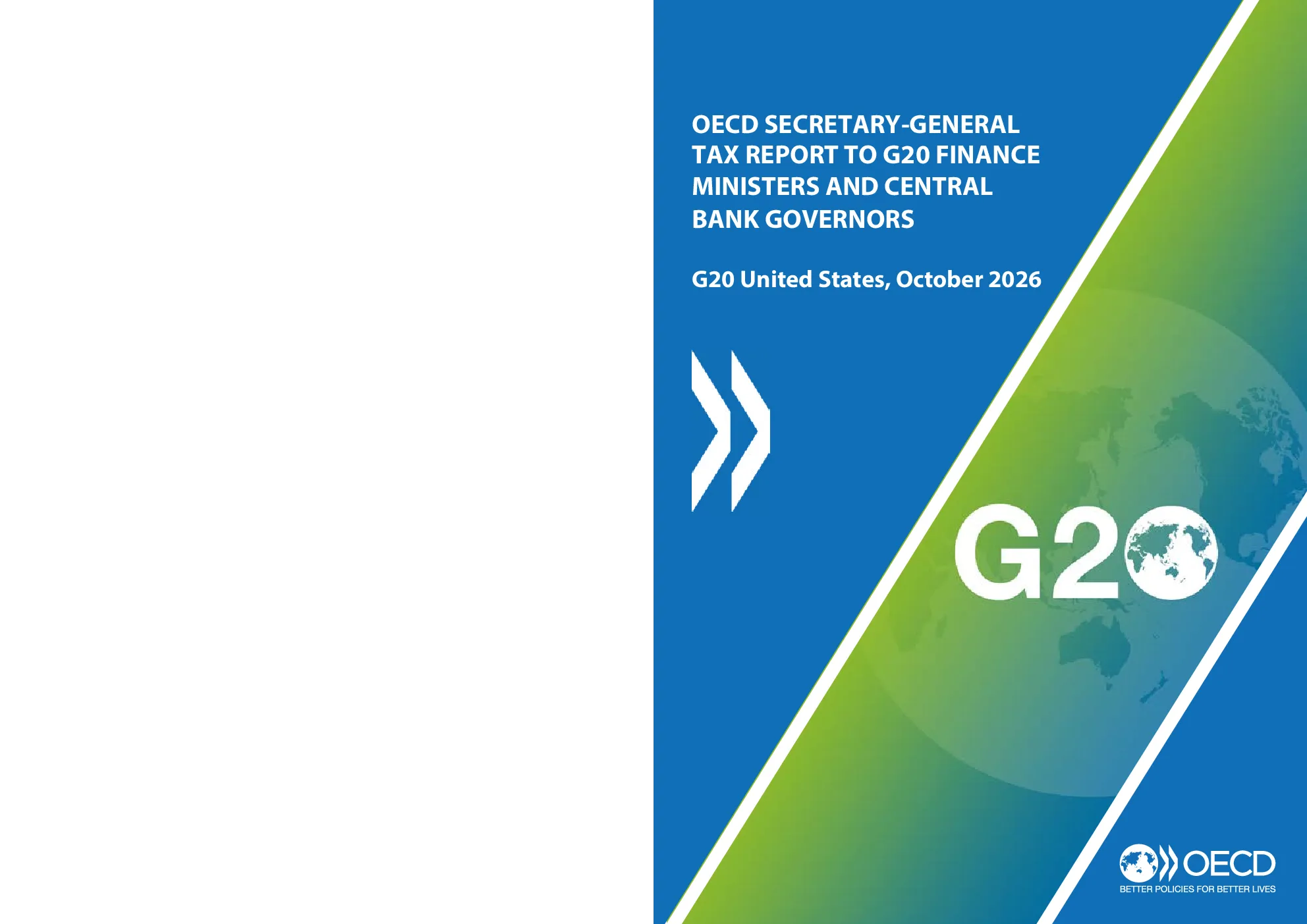 经合组织秘书长向G20财长和央行行长提交的税务报告（G20美国，2026年10月）