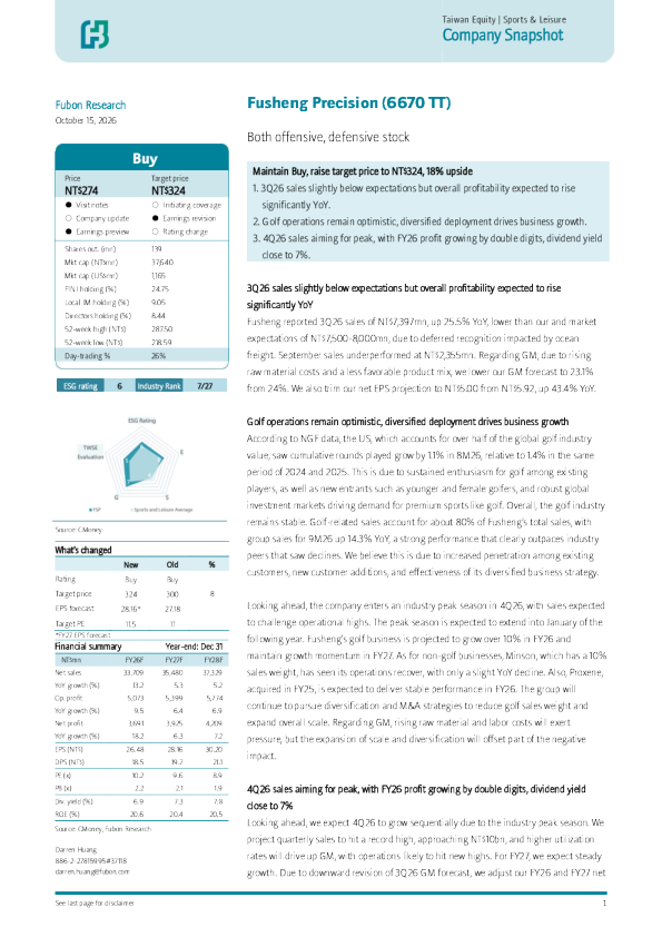 富邦投顾_富世达(6670 TT)：攻守兼备的标的