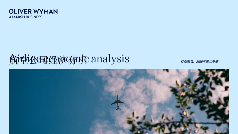 航空公司经济分析：行业现状：2026年第二季度