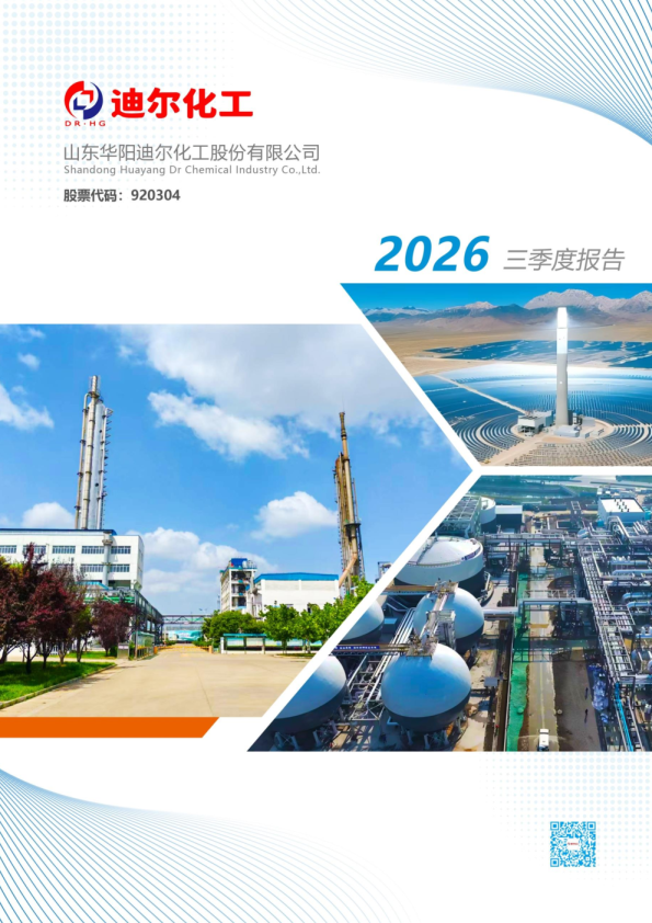 迪尔化工：2026年第三季度报告