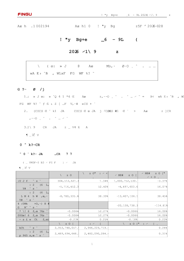 武汉凡谷：2026年第三季度报告