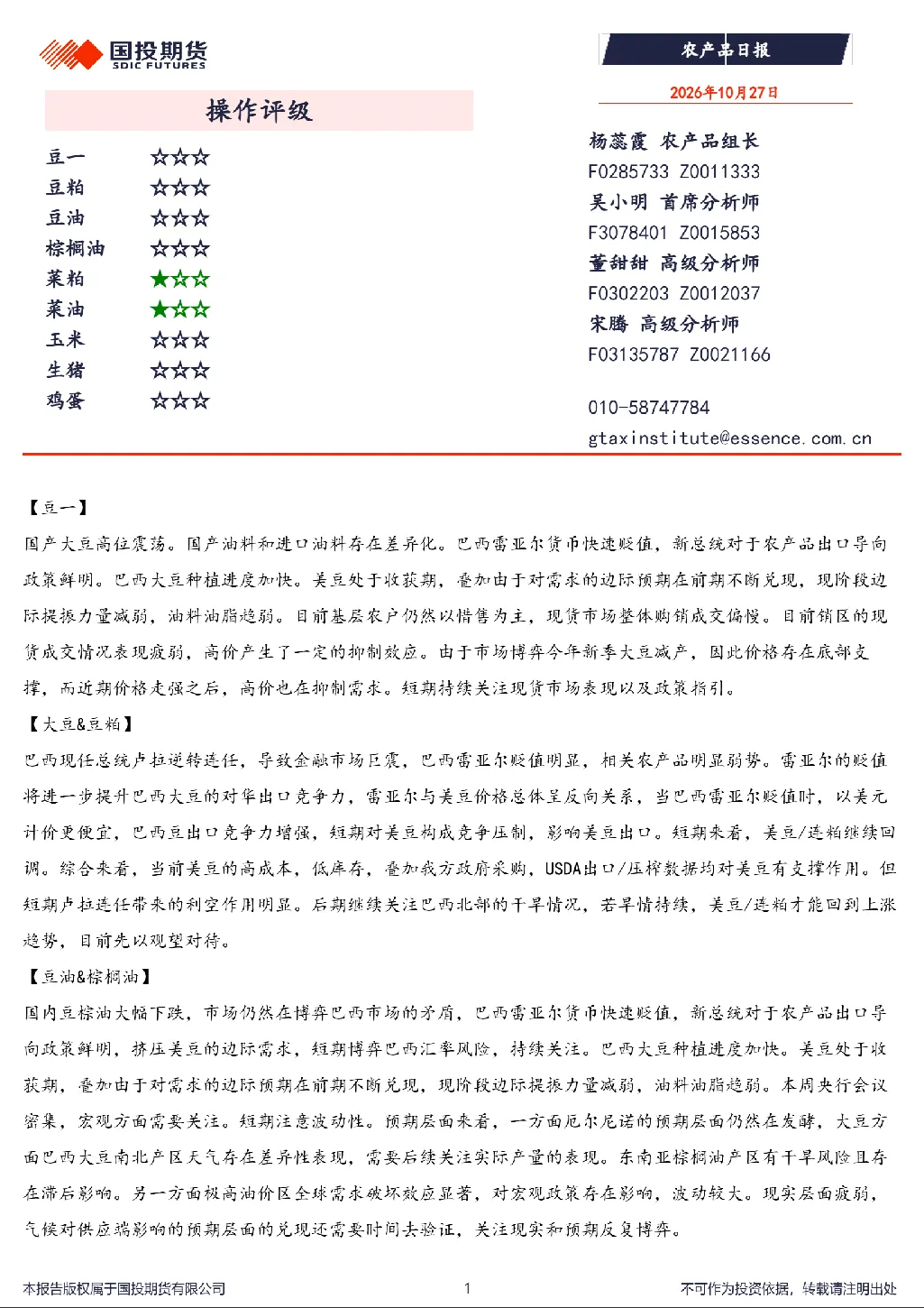 农产品日报