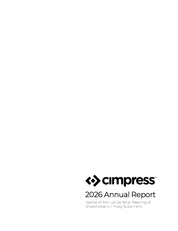 Cimpress plc 2025年度报告