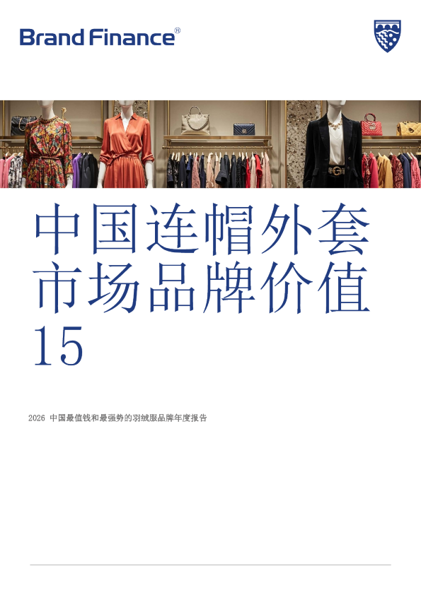 中国连帽外套市场品牌价值15